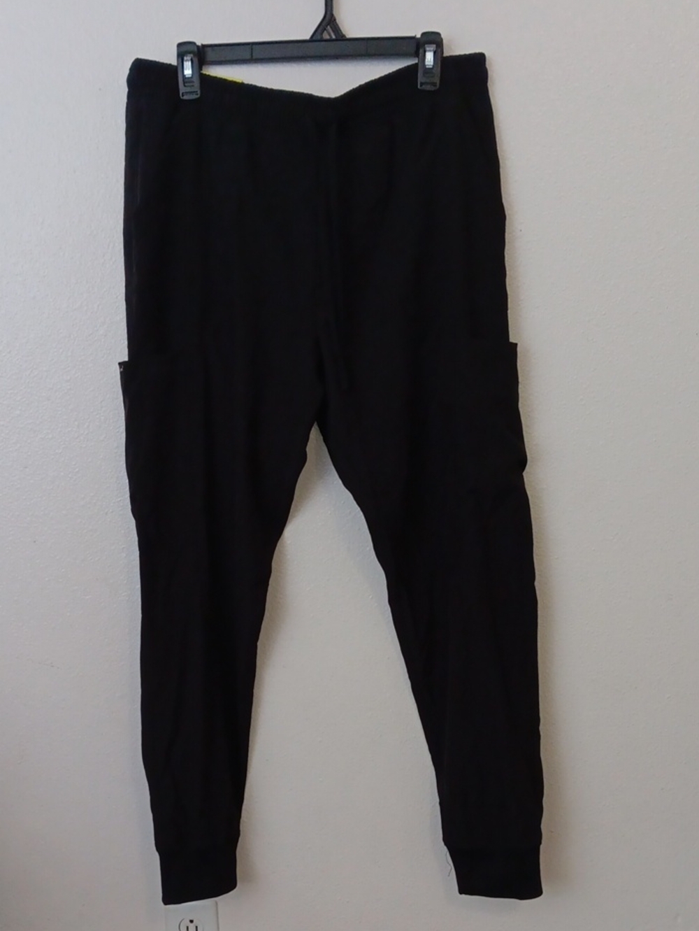 Heal Wear Black Women's Scrub Jogger Pants with Side Pockets Sz. XL